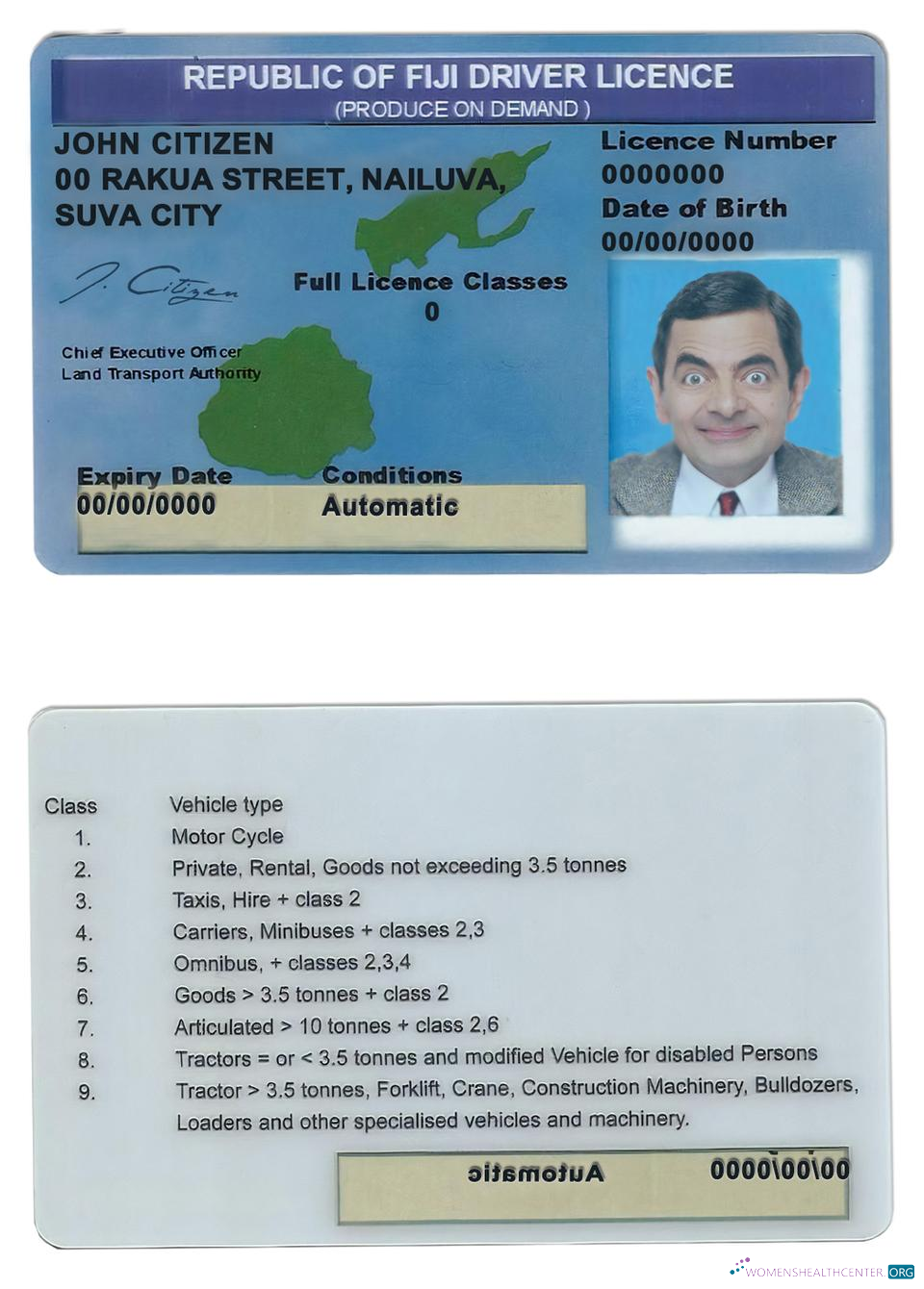 download Fiji driving license